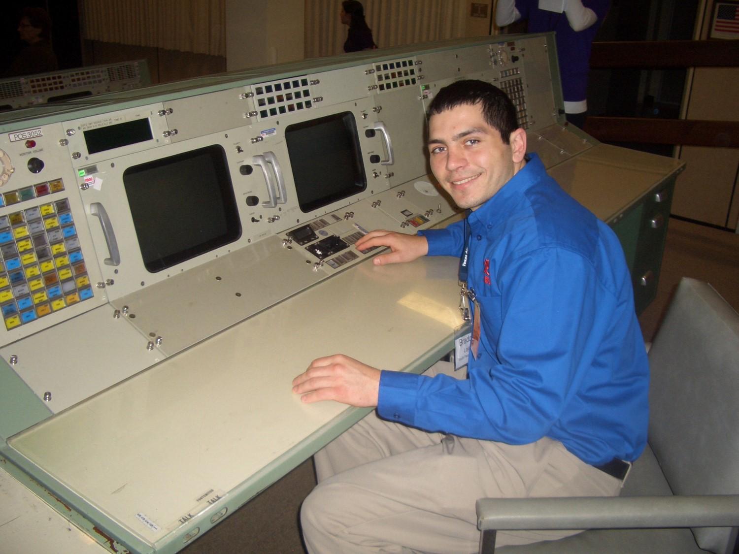 Bradon in the Control Lab