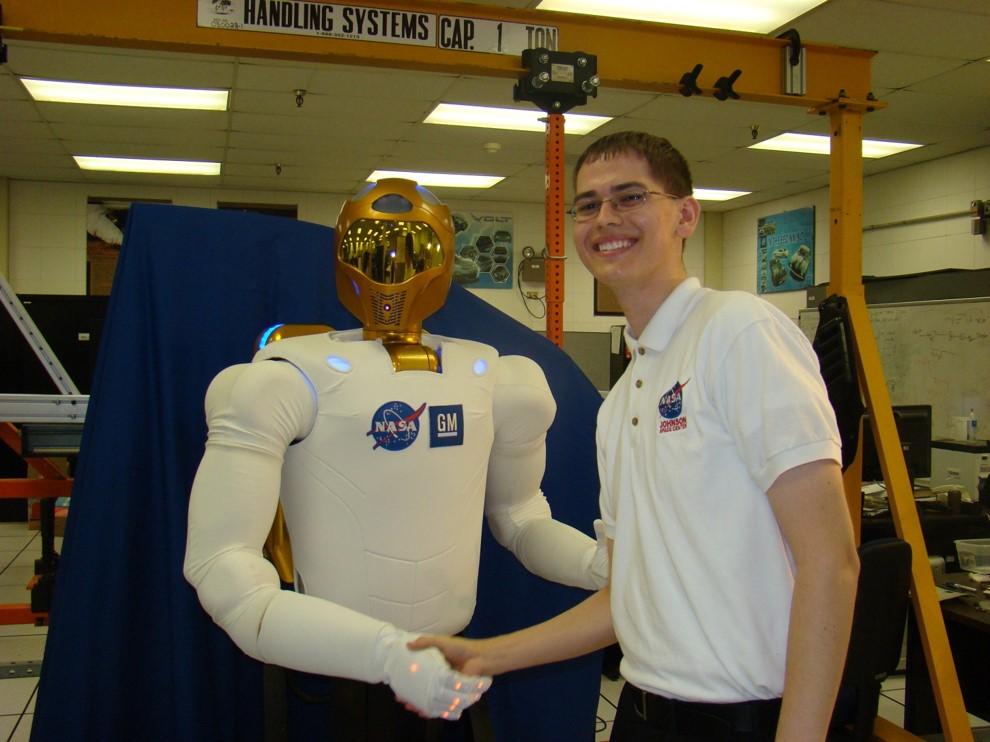 A Robonaut is a dexterous humanoid robot built and designed at NASA Johnson Space Center in Houston,  The Robonaut project has been conducting research in robotics technology on board the International Space Station (ISS) since 2012 (more on R2 in the ISS).  (Source:  https://robonaut.jsc.nasa.gov/R2/)