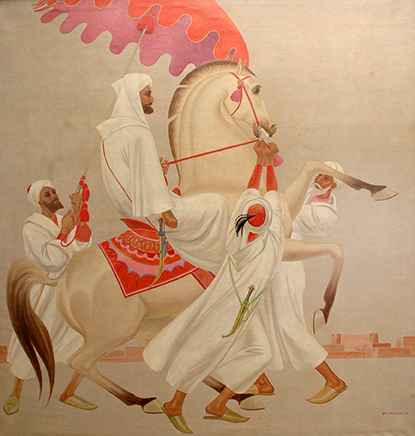 Sultan of Morocco on a Stallion