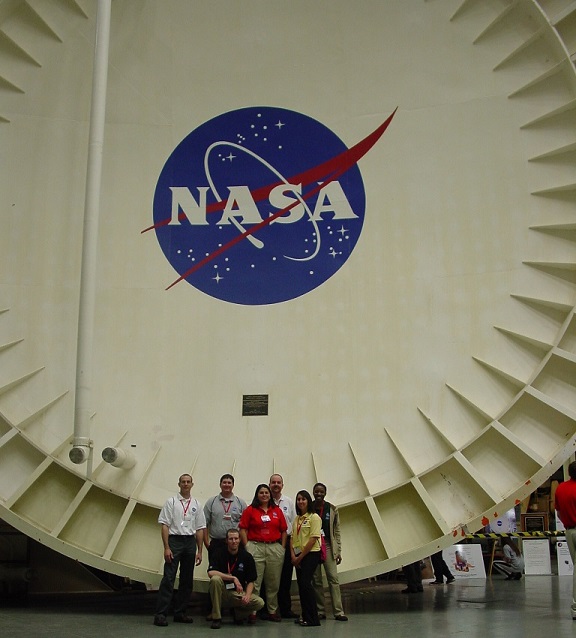 CAS 2008 team at NASA's Vacuum Test Chamber in the Space Environment Simulation Laboratory