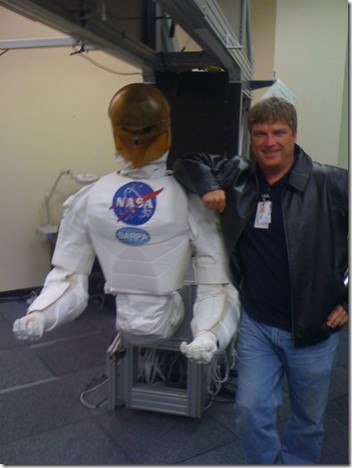 Jason with Robonaut at NASA