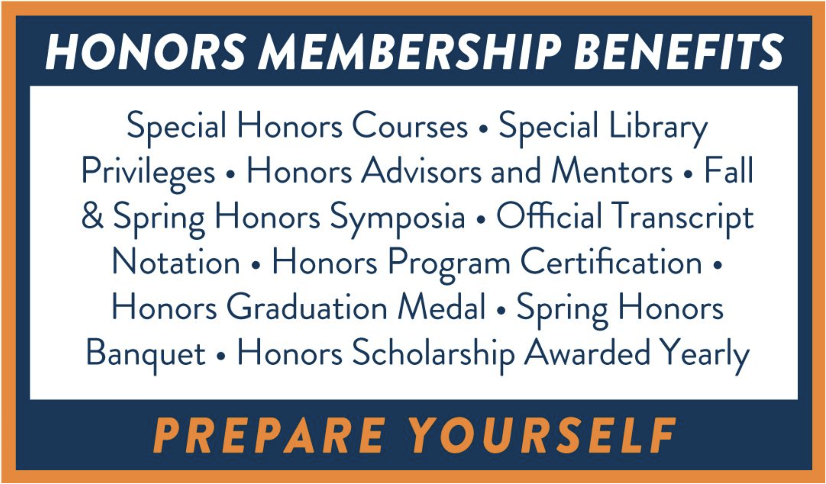 Honors Membership Benefits Honors Membership Benefits