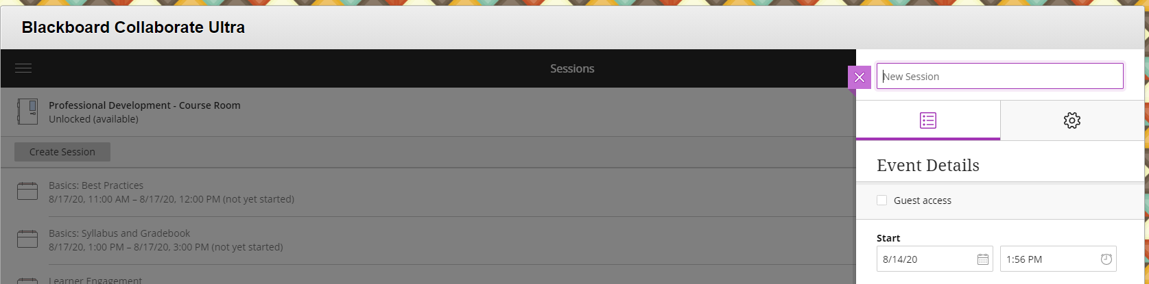 create session