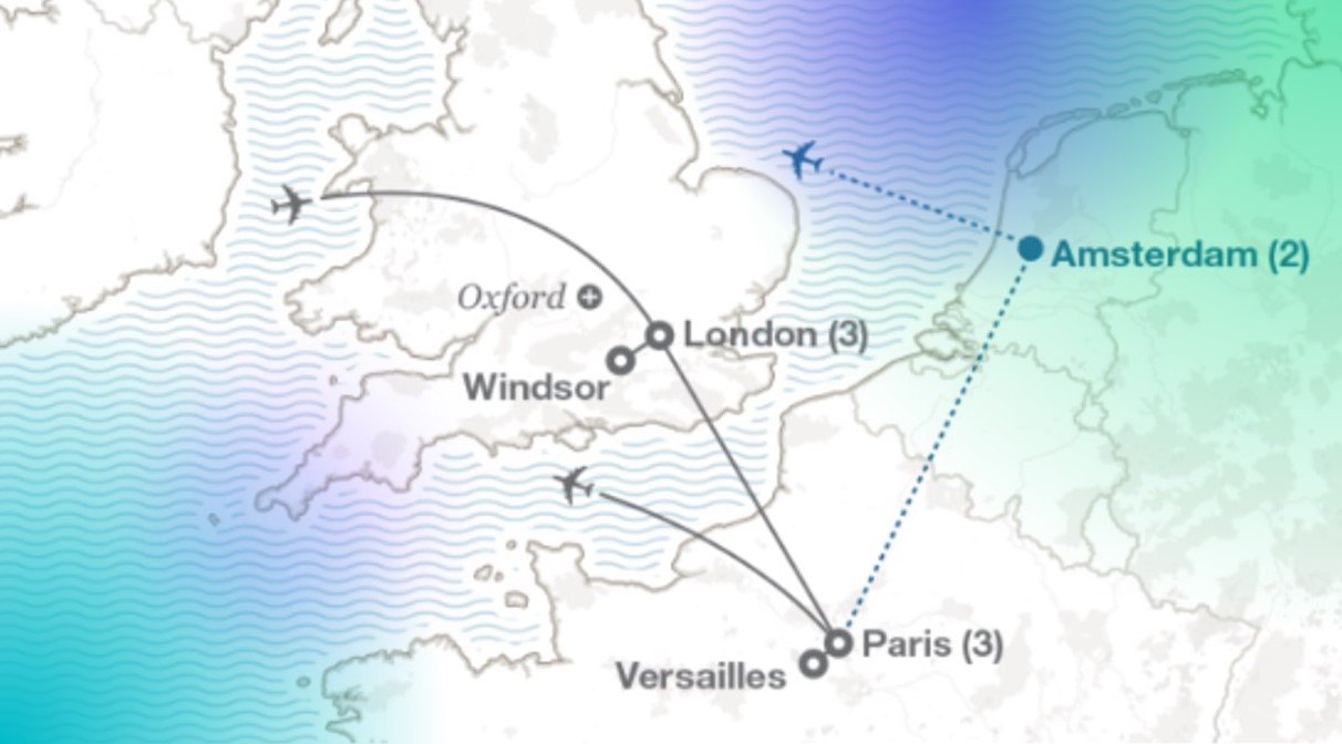 London Paris 2024 Map